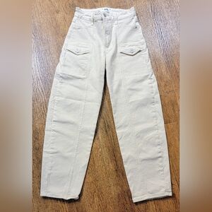 PAIGE Cream 6 Pocket Jeans for Women Sz 26